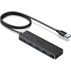 imageUGREEN USB 30 Hub 4 Ports USB A Splitter UltraSlim USB Expander for Mouse Keyboard Flash Drive U Disk Printer Compatible with Laptop Desktop PC Xbox PS5 and More33 feet