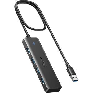 imageUGREEN USB 30 Hub 4 Ports USB A Splitter UltraSlim USB Expander for Mouse Keyboard Flash Drive U Disk Printer Compatible with Laptop Desktop PC Xbox PS5 and More2 feet
