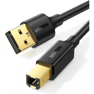 imageUGREEN USB A to USB B Printer Cable 5ft  HighSpeed for HP Canon Brother Samsung Dell Epson Lexmark Xerox and More66 FT