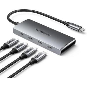 imageUGREEN USB C Hub 10Gbps 4 Ports USB 32 Data Only Adapter High Speed Multiport Splitter for MacBook AirPro iMac iPad Pro iPhone 1515 Pro Galaxy S23 and More
