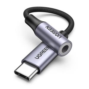 imageUGREEN USB C to 35mm Audio Adapter Type C to Headphone Aux Jack Dongle 24bit96kHz HiFi DAC Cable Cord Compatible with iPhone 17 16 Pro Max16 Plus iPad Galaxy S25 S24 Ultra Pixel 10 GreyGrey