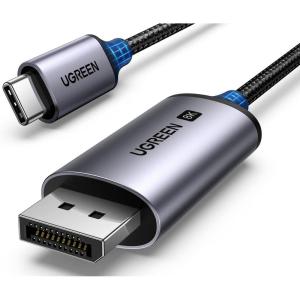 imageUGREEN USB C to DisplayPort 14 Cable 8K60Hz 4K240Hz Unidirectional Thunderbolt 43 to DisplayPort Cord USB C to DP 324Gbps Compatible iPhone 17 MacBook ProAir iPad Mac Mini Galaxy XPS 66FT66FT