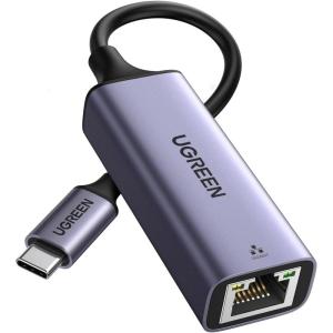 imageUGREEN USB C to Ethernet Adapter Plug and Play 1Gbps Ethernet Adapter Aluminum Case Thunderbolt 43 Compatible to RJ45 Network Dongle Compatible for MacBook ProAir iPhone 16 ProMax iPad XPSSpace Grey