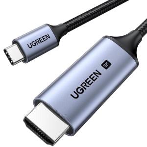 imageUGREEN USB C to HDMI Cable 8K60Hz 4K240Hz HDMI 21 Cable Thunderbolt 43 Type C to HDMI 48Gbps HDR HDCP23 Compatible for MacBook Pro Air iPad Mac mini iPhone 17 Pro Max Galaxy S25 Pixel 9 XPS66FT