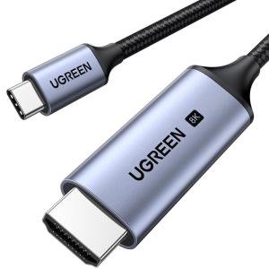 imageUGREEN USB C to HDMI Cable 8K60Hz 4K240Hz HDMI 21 Cable Thunderbolt 43 Type C to HDMI 48Gbps HDR HDCP23 Compatible for MacBook Pro Air iPad Mac mini iPhone 17 Pro Max Galaxy S25 Pixel 9 XPS10FT
