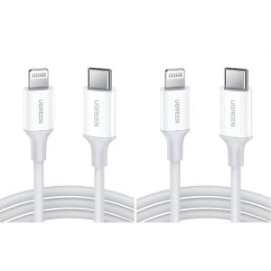 imageUGREEN USB C to Lightning Cable 3FT MFi Certified PD Fast Charging Lightning Cord Compatible with iPhone 16151414 Pro1313 Pro1212 Pro11 MacBook iPad AirPods Pro3FT Pack of 2
