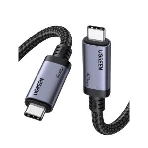 imageUGREEN USB C to USB C Cable 240W USB4 Gen4 80Gbps Premium 17K Dual 8K Triple 4K Display PD31 Type C Fast Charging Compatible with USB C Monitors MacBook iPad iPhone 171614 33FT