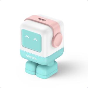 imageUGREEN Uno 30W USB C Charger Block Compact Nexode Robot GaN Fast Charger for iPhone 17161514 Galaxy S25S24S23S22 Pixel 109876 MacBook Air iPad Pro BlackPink Blue