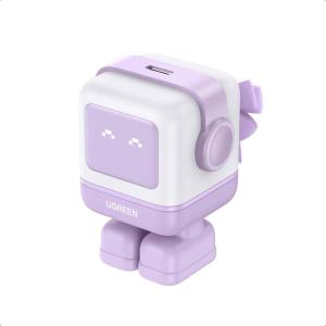 imageUGREEN Uno 30W USB C Charger Block Compact Nexode Robot GaN Fast Charger for iPhone 17161514 Galaxy S25S24S23S22 Pixel 109876 MacBook Air iPad Pro BlackPurple
