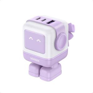 imageUGREEN Uno 65W USB C Charging Block Nexode 3Port GaN Charger Compact Fast USB C Power Adapter for MacBook ProAir XPS 13 Note 2010 iPhone 1716 Galaxy S25S24 Steam Deck ROG AllyBlackPurple