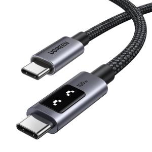 imageUGREEN Uno USB C to USB C Cable 100W Fast Charging Cable Type C Charging Cord with LED Display for iPhone 1717 Plus17 Pro17 Pro Max16 MacBook ProAir iPad ProAir Galaxy S25 Ultra 66FT BlackBlack