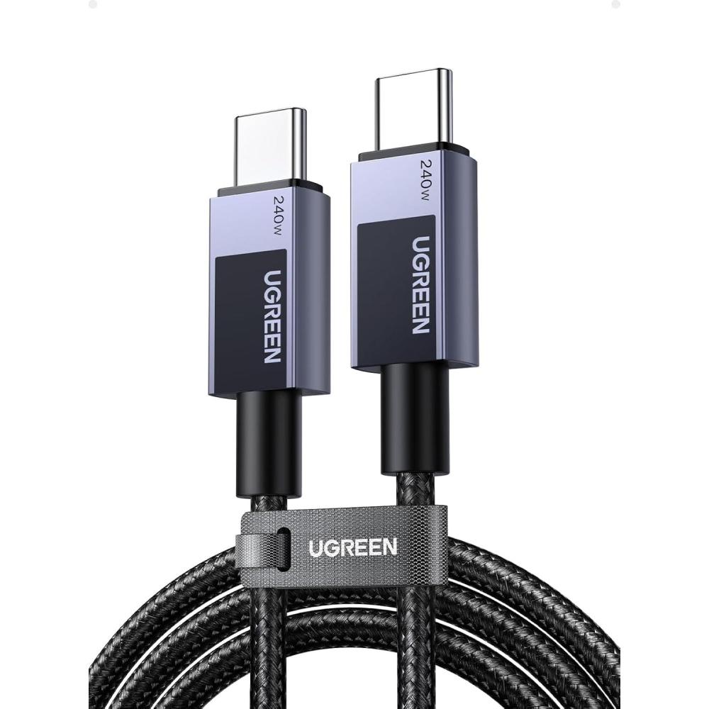 imageUGREEN 240W USB C Cable Fast Charging USB C Charger Cable Type C Cord Compatible with MacBook ProAir iPhone 1717 Pro17 Pro Max1614 Galaxy S25S25S24 iPad ProAirMini 6 33FT33FT