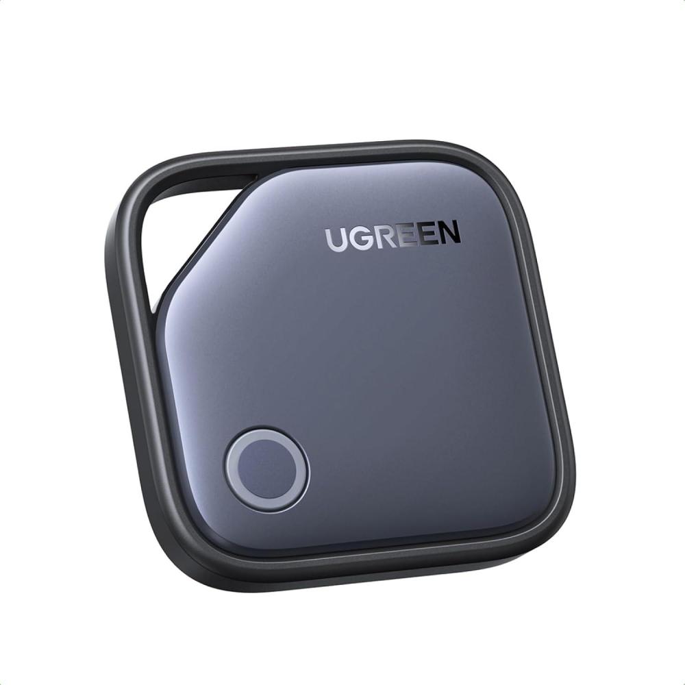 imageUGREEN 2Pack FineTrack Smart Finder Compatible with Apple Find My iOS Only 2Year Replaceable Battery Bluetooth Tracker Tags Item Finder Smart Tag for Key Luggage Passport