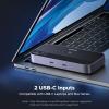 imageUGREEN 10 Gbps USBC Switch Support File Sync ampamp CrossScreen Drag USBC 32 Switch 2 Computers Share 4 USB 32 Gen 2 Ports USB Switcher Selector Sharing Keyboard and Mouse with Controller