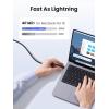 imageUGREEN 100W 3Pack USB C Cable Fast Charging USBC Charger Cable Compatible with iPhone 1717 Air17 Pro17 Pro Max16 MacBook Pro 2022 iPad Pro 2022 Galaxy S25S24 Ultra Pixel 66FT66FT