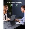 imageUGREEN 100W USB C Cable Fast Charging Type C Cord USB C Charger Cable for iPhone 1717 Pro17 Pro Max16 MacBook ProAir Galaxy S25S24 iPad ProAir Pixel 8 33FTGrey
