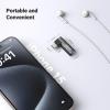 imageUGREEN 2 Pack USB C to 35mm Audio Adapter Type C Aux Headphone Jack DAC Stereo Mic HiFi Right Angle Dongle Compatible with iPhone 17 16 15 Pro Max16 15 Plus iPad Pro Galaxy S25 Ultra Pixel 9 GrayBlack
