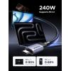 imageUGREEN 240W USB C Cable 40Gbps USB C to USB C Cable USB40 GEN3 8K 60Hz PD 31 Video Cable Compatible with USB C Monitors Hubs Docks MacBook Air iPhone 1716 Pro Max Galaxy S25S25 Ultra 33FT