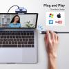 imageUGREEN 2K Webcam Full HD 1080P Webcam for PC Web Camera with Autofocus Privacy Cover Dual Noise Cancelling Mics Computer USB Camera for Streaming Conferencing Calling Zoom Skype Teams