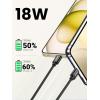 imageUGREEN 2Pack USB C Cable 3A Fast Charge USB A to Type C Cable Braided USB C Charger Cord Compatible with iPhone 1616 Plus16 Pro15 Samsung Galaxy A03sA10eA20A50A51S20LG G8G7 33ft Black
