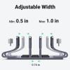 imageUGREEN 2Slot Vertical Laptop Stand Holder Desk Compatible with MacBook Pro Air Laptop Stand Desktop Adjustable Lenovo Ideapad Surface Book HP Notebook Dell Chromebook Up to 173 Inch Space Gray3Slot