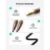 imageUGREEN 35mm to 2 Male RCA Cable Stereo Audio Adapter Braided HiFi Sound Auxiliary RCA Y Splitter Metal Shell Shielded Aux Y Cord Compatible with Smartphone MP3 Tablet Speaker 66FT33FT