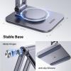 imageUGREEN 360 Rotation Magnetic iPhone Stand for MagSafe Cell Phone Stand for Desk Ergonomic Design Adjustable Compatible with iPhone 17 Air 16 Pro 15 Pro Max 14 Plus 13 12 and MagSafe Case