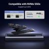 imageUGREEN 40Gbps M2 NVMe SSD Enclosure with Cooling FanampampAntiDrop Cover Compatible with Thunderbolt 43 USB4323020 for M1 M2 Pro Supports M and BampampM Keys and Size 22302242 22602280 SSDs