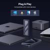 imageUGREEN 40Gbps M2 NVMe SSD Enclosure with Cooling FanampampAntiDrop Cover Compatible with Thunderbolt 43 USB4323020 for M1 M2 Pro Supports M and BampampM Keys and Size 22302242 22602280 SSDs
