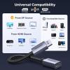 imageUGREEN 4K DisplayPort to HDMI Adapter Unidirectional DP 12 PC to HDMI 14 Converter Braided Cable Male to Female for Desktop Projector Monitor Compatible with AMD NVIDIA Passive 066FT2