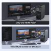 imageUGREEN 4K DisplayPort to HDMI Adapter Unidirectional DP 12 PC to HDMI 14 Converter Braided Cable Male to Female for Desktop Projector Monitor Compatible with AMD NVIDIA Passive 066FT2