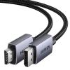 imageUGREEN 4K DisplayPort to HDMI Cable 1080P120Hz Active DP 12 to HDMI 14 Cord Alu Braided Unidirectional Cable 10FT Compatible with Monitor Desktop HDTV Laptop AMD NVIDIA66FT