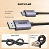 imageUGREEN 4K DisplayPort to HDMI Cable 1080P120Hz Active DP 12 to HDMI 14 Cord Alu Braided Unidirectional Cable 10FT Compatible with Monitor Desktop HDTV Laptop AMD NVIDIA66FT