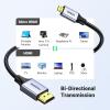 imageUGREEN 4K Micro HDMI to HDMI Cable 66FT Aluminum Shell Braided 18Gbps 4K 60Hz HDR 3D ARC Compatible with GoPro Hero 7 6 5 Raspberry Pi 5 Portable Monitor Camera Nikon Yoga 3 Pro66FT