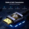 imageUGREEN 4K Micro HDMI to HDMI Cable 66FT Aluminum Shell Braided 18Gbps 4K 60Hz HDR 3D ARC Compatible with GoPro Hero 7 6 5 Raspberry Pi 5 Portable Monitor Camera Nikon Yoga 3 Pro10FT