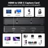 imageUGREEN 4K Video Capture Card Full HD 1080P 60FPS USBTypeC 30 HDMI Video Capture Device with UltraLow Latency for Streaming Gaming and Conferencing Compatible with Switch PS45 PC and Mac