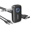 imageUGREEN 54 Aux Bluetooth Adapter Noise Cancelling 35mm AUX Bluetooth Car Adapter Wireless Audio Receiver for Home StereoWired Speaker 15H Battery LifeBlack