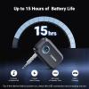 imageUGREEN 54 Aux Bluetooth Adapter Noise Cancelling 35mm AUX Bluetooth Car Adapter Wireless Audio Receiver for Home StereoWired Speaker 15H Battery LifeBlack
