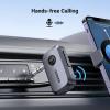 imageUGREEN 54 Aux Bluetooth Adapter Noise Cancelling 35mm AUX Bluetooth Car Adapter Wireless Audio Receiver for Home StereoWired Speaker 15H Battery LifeGrey