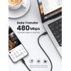 imageUGREEN 60W 3Pack USB C to USB C Cable Type C Fast Charging Cable Compatible with iPhone 1717 Air17 Pro16 MacBook Pro 2022 Samsung Galaxy S25S24Z FoldZ Flip Google Pixel 7 Switch 66FT10FT