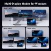 imageUGREEN 8 in 1 USB C 4K Docking Station Dual Monitor Triple Display USB C Hub with 2 HDMI VGA 2 USB AampampC 32 Ports 100W PD Compatible for MacBook Dell HP Lenovo Surface etc