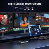 imageUGREEN 8 in 1 USB C 4K Docking Station Dual Monitor Triple Display USB C Hub with 2 HDMI VGA 2 USB AampampC 32 Ports 100W PD Compatible for MacBook Dell HP Lenovo Surface etc