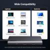 imageUGREEN 8 in 1 USB C 4K Docking Station Dual Monitor Triple Display USB C Hub with 2 HDMI VGA 2 USB AampampC 32 Ports 100W PD Compatible for MacBook Dell HP Lenovo Surface etc