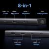 imageUGREEN 8 in 1 USB C 4K Docking Station Dual Monitor Triple Display USB C Hub with 2 HDMI VGA 2 USB AampampC 32 Ports 100W PD Compatible for MacBook Dell HP Lenovo Surface etc