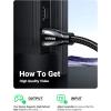 imageUGREEN 8K HDMI Cable 21 66FT 48Gbps Ultra High Speed Braided HDMI Cord 10K 8K60Hz 4K240Hz eARC HDR10 HDCP 22ampamp23 Compatible with PS5Xbox Series XRoku TVHDTVBluray33FT