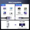 imageUGREEN 8K Micro HDMI to HDMI Cable 66FT 21 Aluminum Shell Braided 48Gbps Ultra High Speed 8K60Hz 4K240Hz Support HDR eARC Dolby Compatible with GoPro Raspberry Pi 5 Camera Nikon66FT