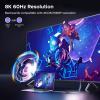 imageUGREEN 8K60Hz USB C to DisplayPort 14 Adapter Cable 4K240Hz Thunderbolt 43 to Display Port Converter with HDR VRR ALLM Braided Compatible with iPhone 1716 Galaxy S25 MacBook ProAir iPad XPS