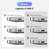 imageUGREEN 8K60Hz USB C to DisplayPort 14 Adapter Cable 4K240Hz Thunderbolt 43 to Display Port Converter with HDR VRR ALLM Braided Compatible with iPhone 1716 Galaxy S25 MacBook ProAir iPad XPS