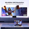imageUGREEN Active HDMI to DisplayPort Male Unidirectional Cable with USB Powered 4K60Hz 1080P120Hz HDMI to DP Display HDR Dolby HDCP23 Braided 66FT Compatible with Laptop PC PS5 Xbox Switch