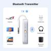 imageUGREEN Airplane Bluetooth 60 Transmitter Receiver for 2 Airpods or Headphones Airplane Travel Essentials 2in1 Wireless Bluetooth Adapter 35MM AUX Jack Adapter on Flight TV Car Stereo